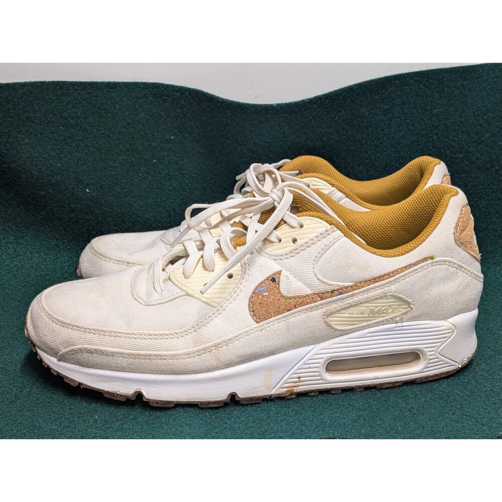 Nike Air Max 90 Shoes Womens Size 11 White Cork Running Sneakers DD0384-100